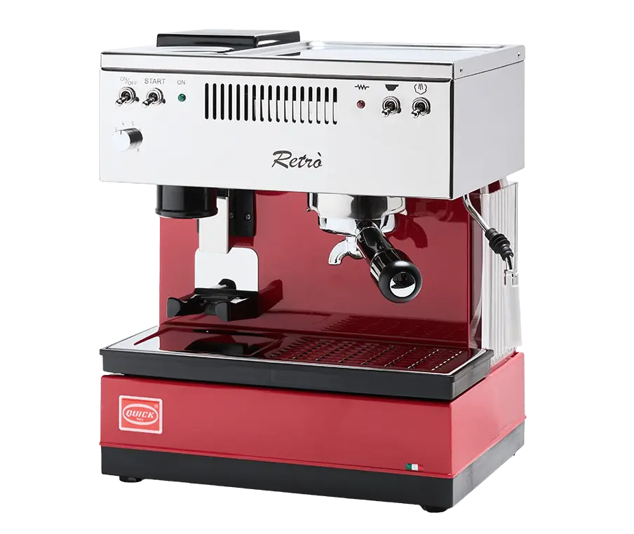 Quick Mill Retrò - Máquina de espresso retro Compacto com moinho - Barista e Espresso