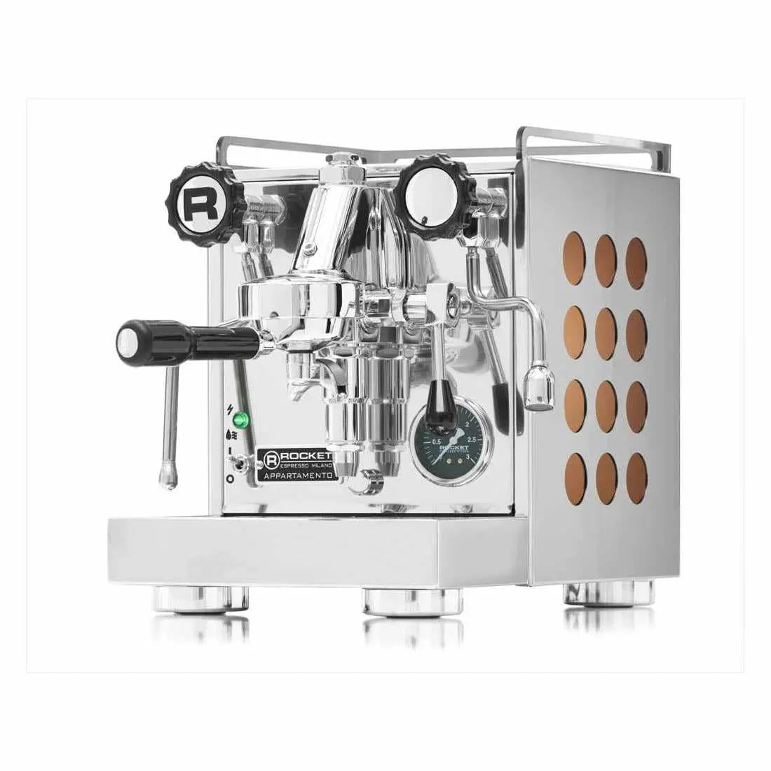 Appartamento Máquina de Espresso-Trocador de calor-Rocket Espresso-Cromado/Cobre-Barista e Espresso