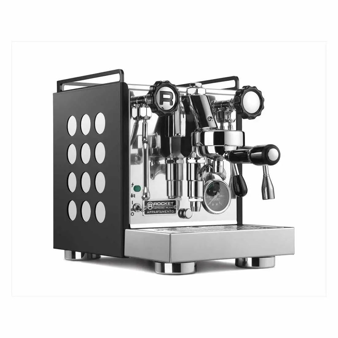 Appartamento Máquina de Espresso-Trocador de calor-Rocket Espresso-Preto/Branco-Barista e Espresso