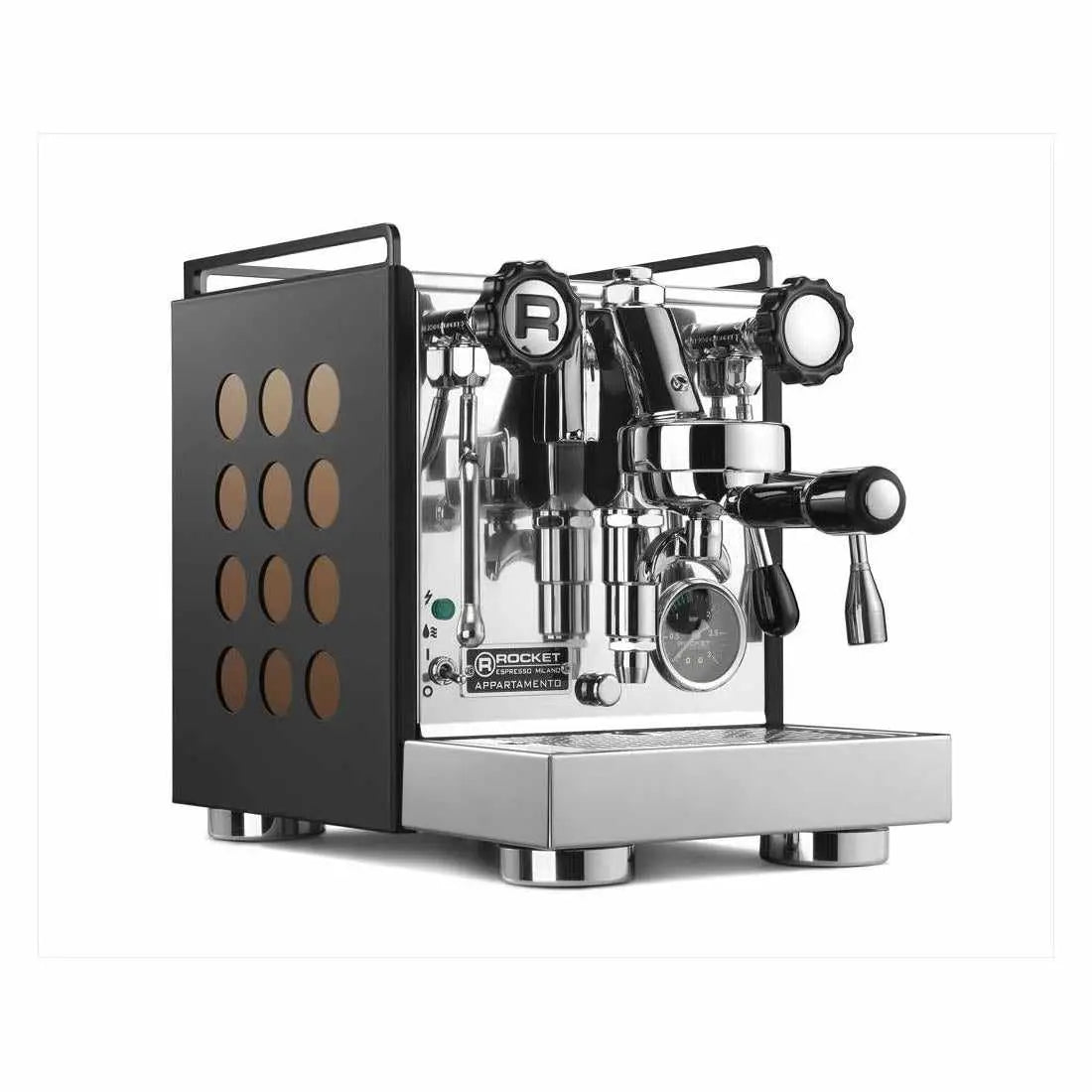 Appartamento Máquina de Espresso-Trocador de calor-Rocket Espresso-Preto/Cobre-Barista e Espresso