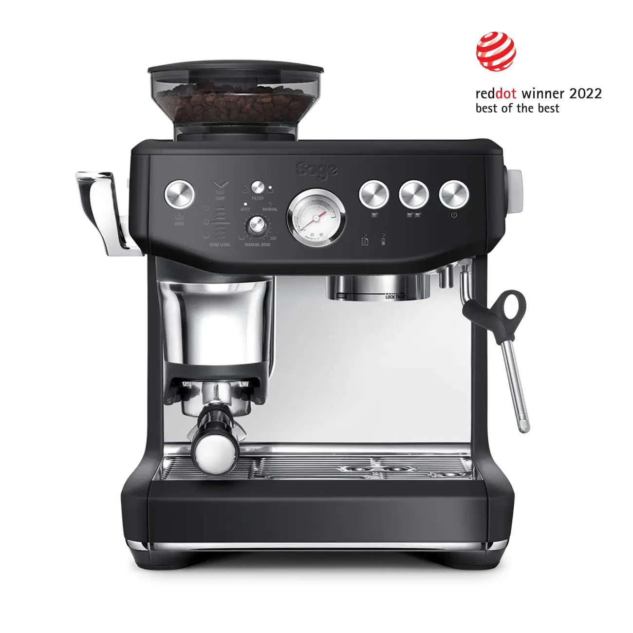 Sage Barista Express Impress-Thermoblock com PID-Sage Renovated-Preto-Como Novo-Barista e Espresso