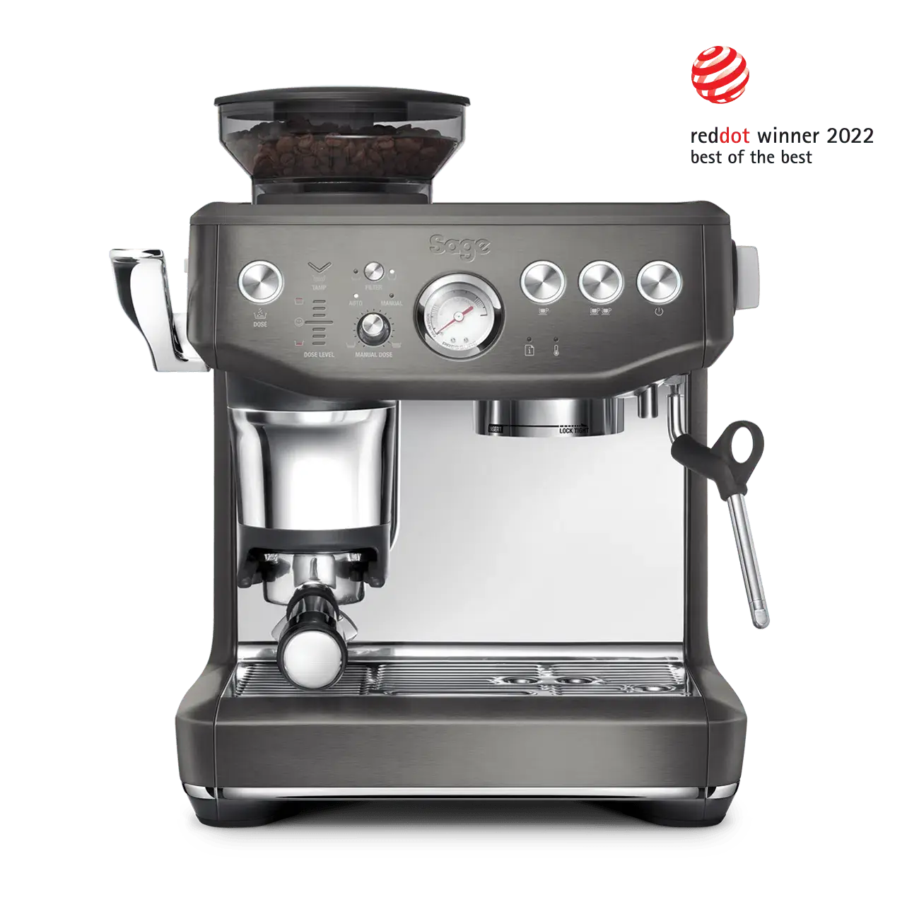 Sage Barista Express Impress-Thermoblock com PID-Sage Renovated-Cinza-Como Novo-Barista e Espresso