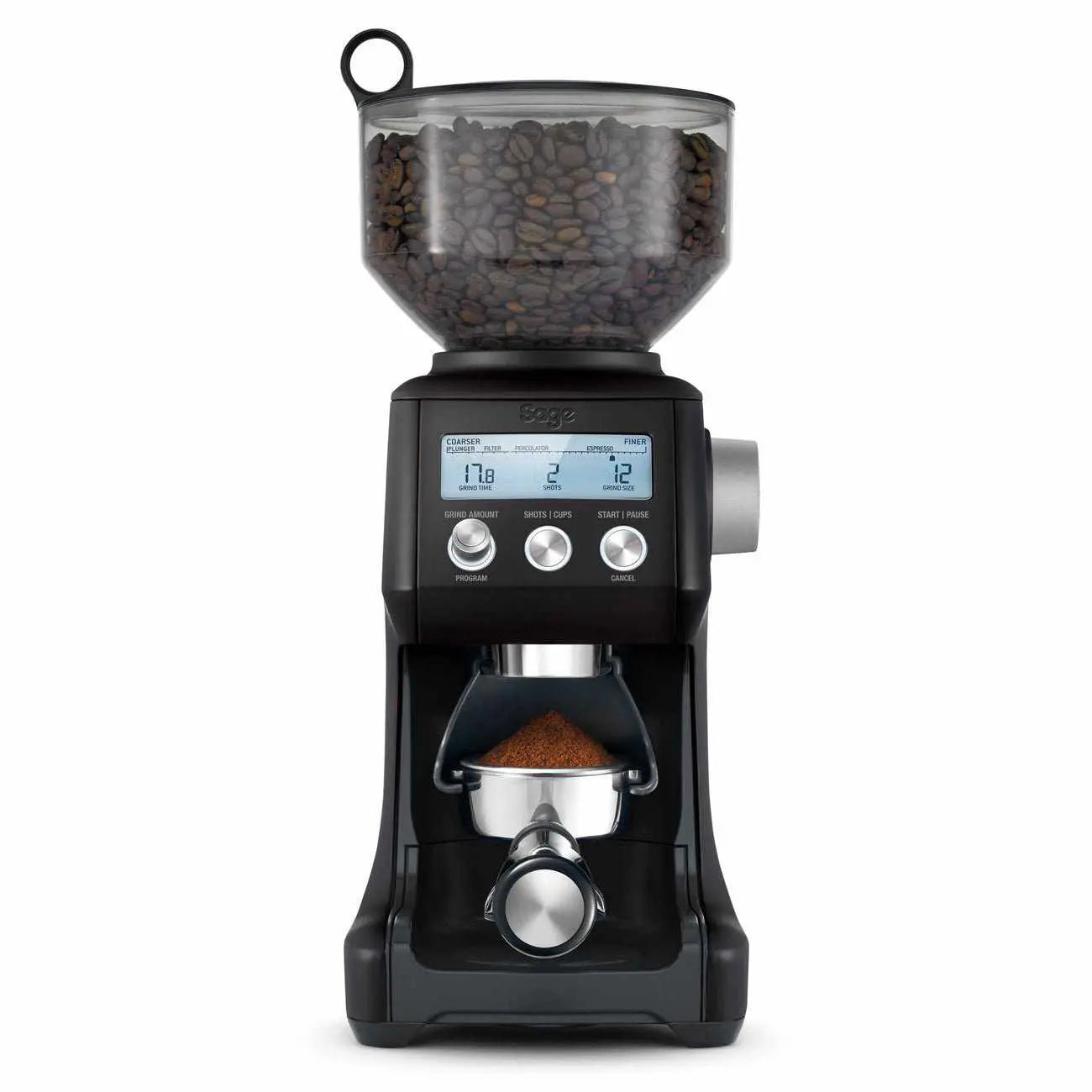 Sage SMART Grinder Pro Moinho de café-Sage Renovated-Preto-Como Novo-Barista e Espresso
