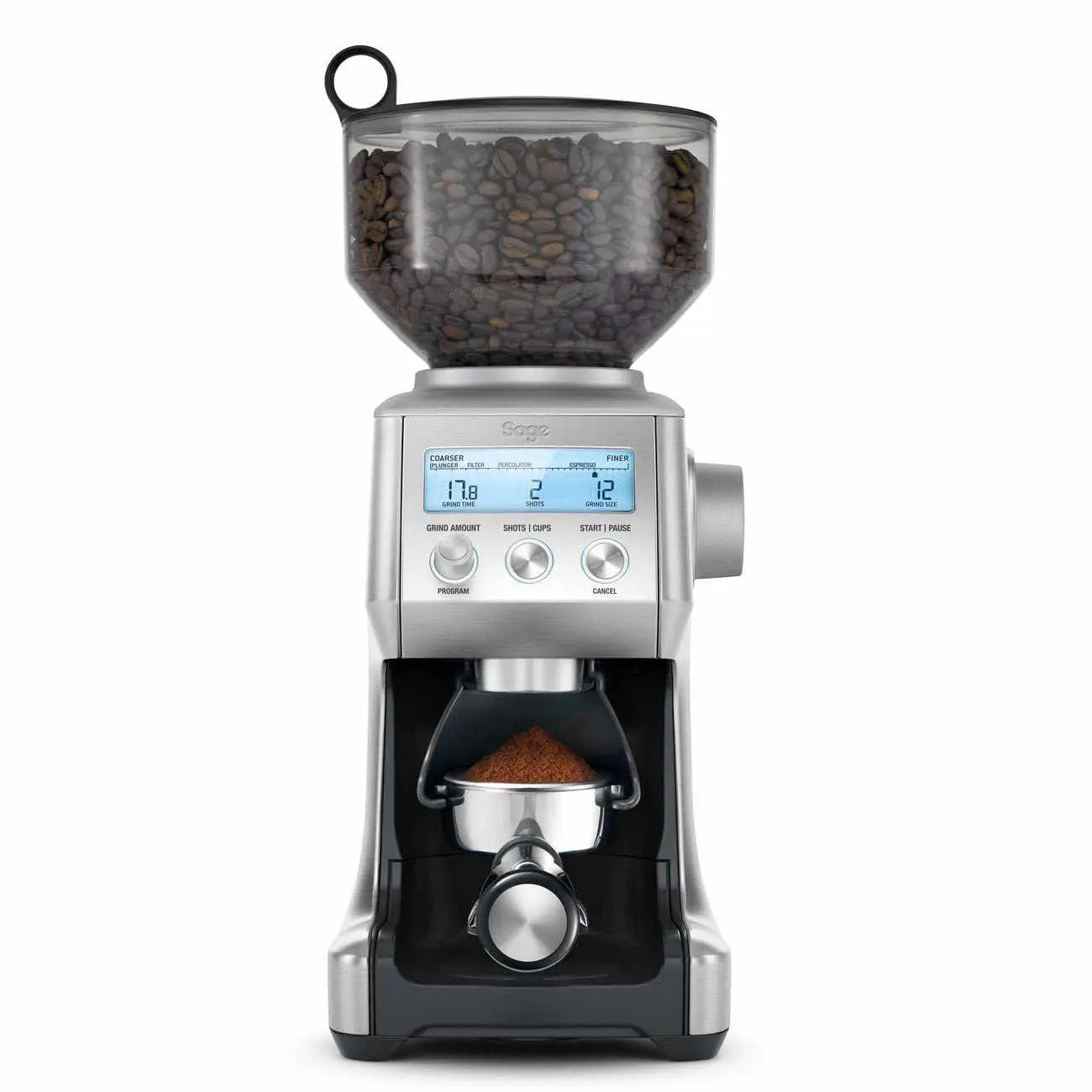 Sage SMART Grinder Pro Moinho de café-Sage Renovated-Aço inoxidável-Como Novo-Barista e Espresso