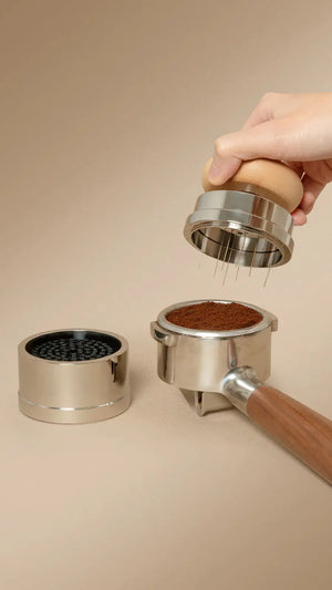 Conjunto de Acessórios para Pucks Espresso - TIMEMORE em Madeira