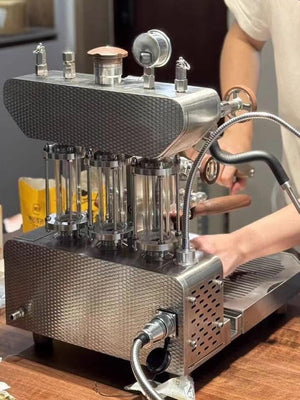 Aleman 6S flagship Máquina de Alavanca com Duplo Caldeira | Tecnologia de Grupo Saturado