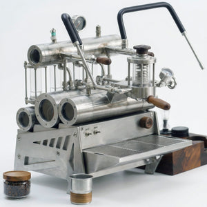 Aleman 7P máquina de café expresso semi-automática comercial | Bomba de engrenagens e perfilagem via app