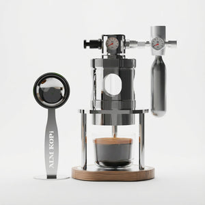Máquina de café expresso pneumática Aleman mikro | 58 mm de ar comprimido para secretária