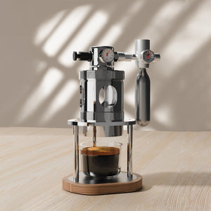 Máquina de café expresso pneumática Aleman mikro | 58 mm de ar comprimido para secretária