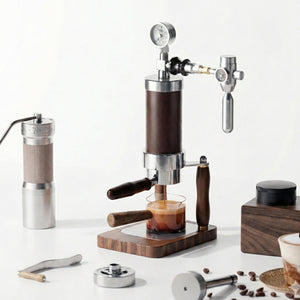 Aleman Nomad Hybrid Máquina de Café Expresso Portátil | Manivela e Pneumática 2 em 1