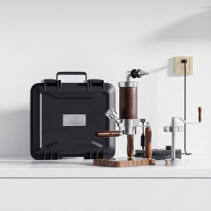 Aleman Nomad Hybrid Máquina de Café Expresso Portátil | Manivela e Pneumática 2 em 1