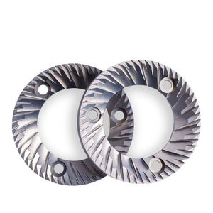 Molde em aço inoxidável com geometria de dois estágios para moinho de café elétrico, parte do Espressogear, tudo sobre café.