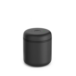 Svart armazenamento a vácuo elétrico para café 0,7 L, parte da Fellow, Armazenamento, Novidades, tudo sobre café.