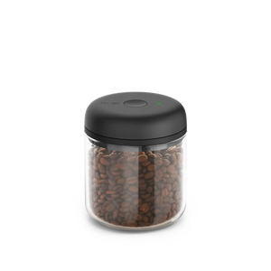 Frasco de vidro para armazenamento de café com vedação a vácuo elétrica, parte da Fellow, Armazenamento, EspressoGear, Novidades, tudo sobre café.