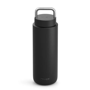 Copo térmico isolado preto com pega para bebida portátil, parte da Fellow, Take away, Mais vendido, tudo sobre café.