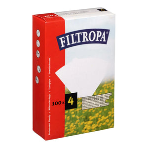 Papel de filtro estilo Melitta não branqueado 1x4 100pcs FILTROPA