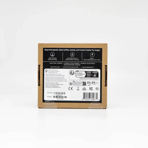 Embalagem para tampa elétrica preta com vedação a vácuo, EspressoGear, Fellow, Peças sobresselentes, tudo sobre café