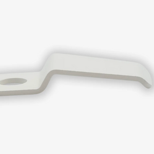 Suporte branco para Porta-filtro que oferece descanso seguro na Estação de prensagem para espresso, compatível com Wiedemann, tudo sobre café.