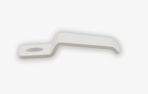 Suporte branco para Porta-filtro que oferece descanso seguro na Estação de prensagem para espresso, compatível com Wiedemann, tudo sobre café.