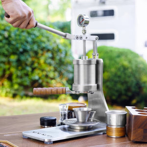 Máquina de café expresso Aleman Sniper com alavanca manual | Precision Tower em aço inoxidável