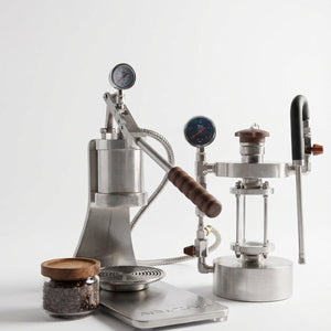 Máquina de café expresso Aleman Sniper com alavanca manual | Precision Tower em aço inoxidável