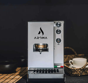 Aroma Plus Silver – Máquina Italiana Premium de Espresso para Cápsulas E.S.E - Barista e Espresso