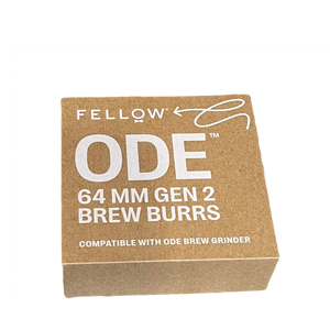 Embalagem com novos mecanismos de moagem para moinho de café elétrico da Fellow, parte da EspressoGear e Equipamento, tudo sobre café.