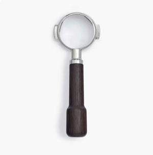 Portafilter de madeira 58 mm bottenlös-Portafilter-Wiedemann Manufuktur-Classic-Carvalho preto-Barista e Espresso