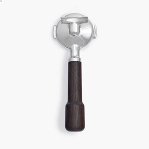Portafilter de madeira 58 mm com bica dupla-Portafilter-Wiedemann Manufuktur-Classic-Carvalho preto-Barista e Espresso