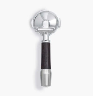 Portafilter de madeira 58 mm com bica dupla-Portafilter-Wiedemann Manufuktur-Elegant-Carvalho preto-Barista e Espresso